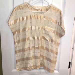 Gold Striped Blouse